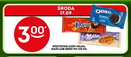 Żabka Lody Milka, Daim lub Oreo Milka/Daim/Oreo oferta