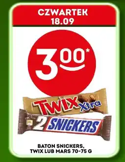 Żabka Baton Snickers, Twix lub Mars Mars Inc oferta