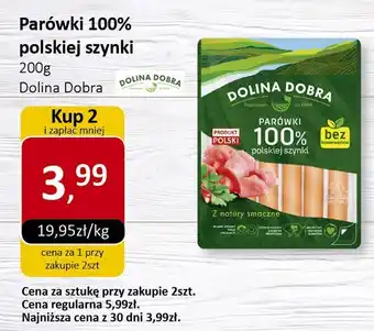 Market Point Parówki 100% polskiej szynki Dolina Dobra oferta
