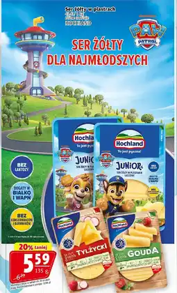 Prim Market Ser żółty w plastrach Junior HOCHLAND oferta