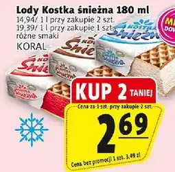 Prim Market Lody Kostka śnieżna Koral oferta