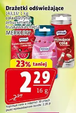 Prim Market Drażetki odświeżające Merkury cola, cytryna, arbuz-mięta, truskawka-mięta oferta