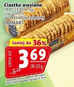 Prim Market Ciastka owsiane z sezamem Primart oferta