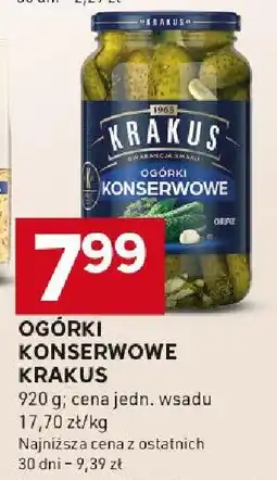 Stokrotka Ogórki konserwowe Krakus oferta