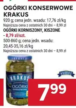 Stokrotka Ogórki konserwowe Krakus oferta