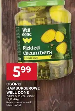Stokrotka Ogórki hamburgerowe Well Done oferta