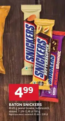Stokrotka Baton Snickers peanut, brownie, butterscotch, almond oferta