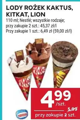 Stokrotka Lody Rożek Kaktus, KitKat, Lion Nestle oferta