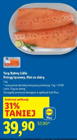 Lidl Pstrąg tęczowy Targ rybny Lidla oferta