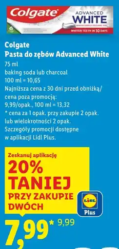 Lidl Pasta do zębów Colgate oferta