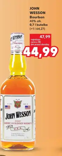 Kaufland Burbon John Wesson oferta