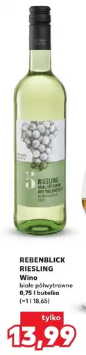 Kaufland Wino półwytrawne Rebenblick Riesling oferta
