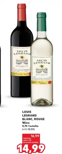 Kaufland Wino Louis Legrand oferta