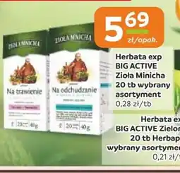 Gama Herbata ekspresowa Big Active Zioła Mnicha oferta
