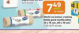 Gama Worki na śmieci z taśmą Stella pack Vanilia latte oferta
