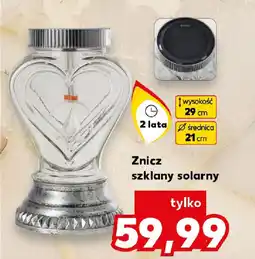 Kaufland Znicz szklany solarny oferta