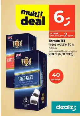 Dealz Herbata TET różne rodzaje oferta