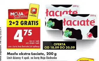 Biedronka Masło ekstra Łaciate oferta