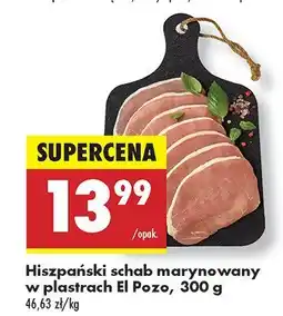 Biedronka Hiszpański schab marynowany w plastrach El Pozo oferta