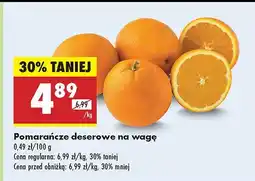 Biedronka Pomarańcze deserowe na wagę Biedronka oferta