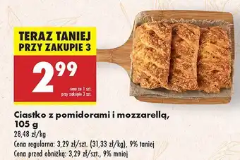 Biedronka Ciastko z pomidorami i mozzarella Biedronka oferta