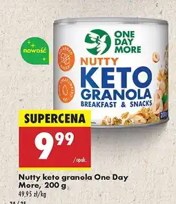 Biedronka Granola Nutty keto One Day More oferta