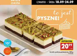 Biedronka Sernik z polewą pistacjową Biedronka oferta
