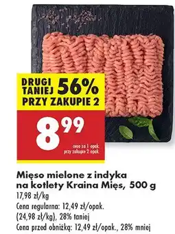 Biedronka Mięso mielone z indyka na kotlety Kraina Mięs oferta