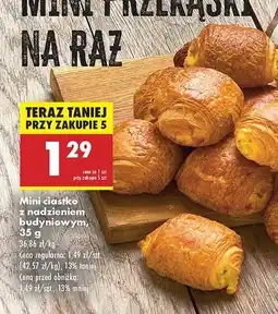 Biedronka Mini ciastko z nadzieniem budyniowym Biedronka oferta