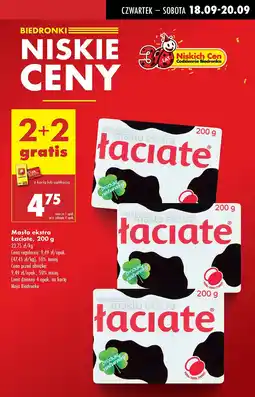 Biedronka Masło ekstra Łaciate oferta