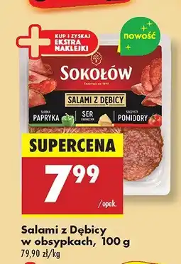 Biedronka Salami z Dębicy w obrypkach Sokołów oferta