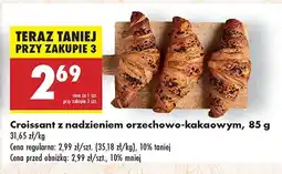 Biedronka Croissant z nadzieniem orzechowo-kakaowym Biedronka oferta