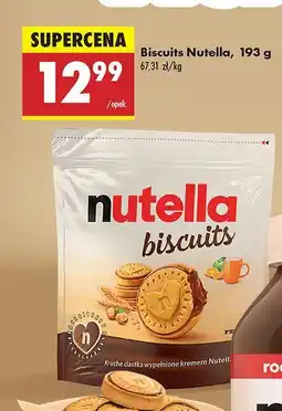 Biedronka Ciastka Biscuits Nutella oferta
