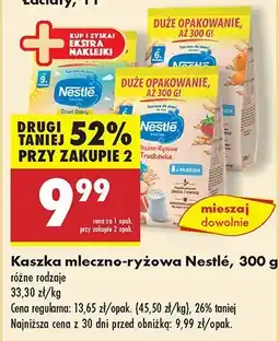Biedronka Kaszka mleczno-ryżowa Nestlé oferta