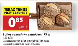 Biedronka Bułka poznańska z makiem Biedronka oferta