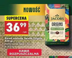 Biedronka Kawa mielona Jacobs Origins Brazil & Colombia oferta
