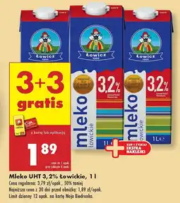 Biedronka Mleko UHT 3,2% Łowicz oferta