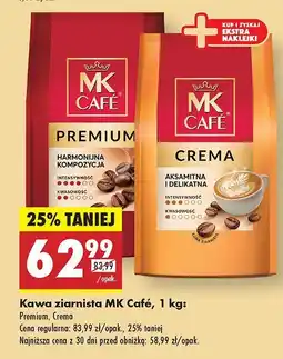 Biedronka Kawa ziarnista MK Café Premium, Crema oferta