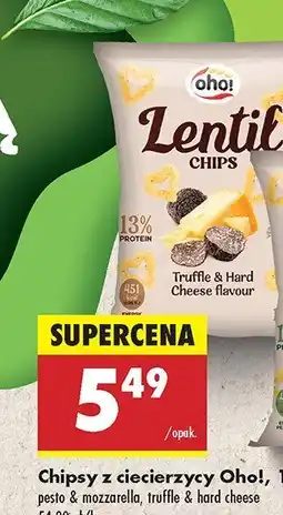 Biedronka Chipsy z ciecierzycy Oho! truddle & hard cheese oferta