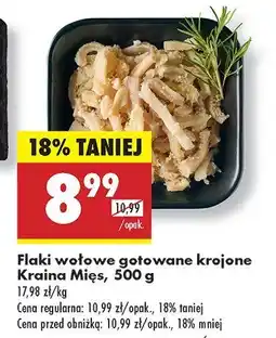 Biedronka Flaki wołowe gotowane krojone Kraina Mięs oferta