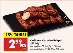 Biedronka Kiełbasa Kozacka Pekpol oferta