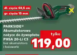 Kaufland Akumulatorowe nożyce do żywopłotu Parkside PHSA 20-Li C3 oferta
