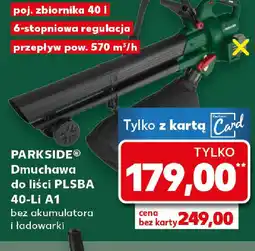 Kaufland Dmuchawa do liści Parkside PLSBA 40-Li A1 oferta