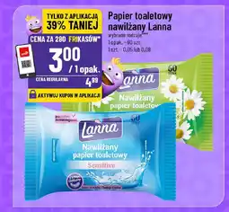 Polomarket Papier toaletowy nawilżany Lanna oferta