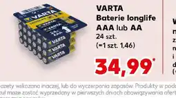 Kaufland Baterie Varta Longlife oferta