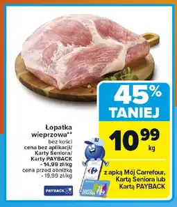 Carrefour Łopatka wieprzowa oferta
