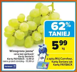 Carrefour Winogrona jasne oferta