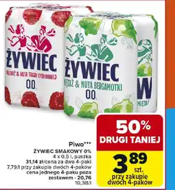 Carrefour Piwo żywiec smakowy 0% oferta