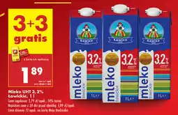 Biedronka Mleko UHT 3.2% Łowickie oferta