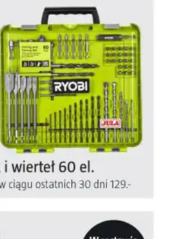 Jula RYOBI Zestaw końcówek i wierteł oferta